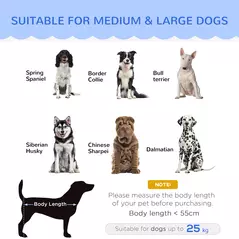 PawHut Dog Sofa, Pet Couch Bed for Medium, Large Dogs, with Legs, Cushion - Grey - 4