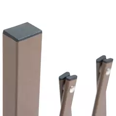 Outsunny Expanding Trellis Fence, Freestanding Movable Fence, Foldable Garden Screen Panel, 300 x 103.5 cm, Dark Brown - 8