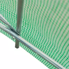 Outsunny 4.5m x 2m x 2m Walk-in Tunnel Greenhouse Garden Plant Growing House with Door and Ventilation Window, Green - 9