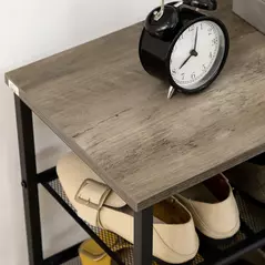 HOMCOM 8-Tier Shoe Rack, Shoe Storage Organizer with Mesh Shelves, Free Standing Shoe Shelf Stand for 21-24 Pairs of Shoes for Entryway, Hallway, Closet, Grey - 9