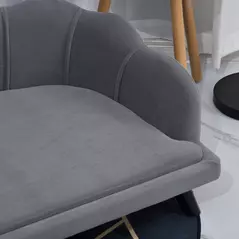 PawHut Dog Sofa, Pet Couch Bed for Medium, Large Dogs, with Legs, Cushion - Grey - 9