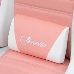 Vinsetto Racing Gaming Chair, Reclining PU Leather Computer Chair with Removable Rabbit Ears, Footrest, Headrest and Lumber Support, Pink - 9