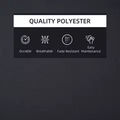 Outsunny Garden Sun Lounger Cushion Replacement Soft Sunbed Reclining Chair Relaxer Pad with Pillow, Cushion ONLY - Black - 7