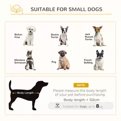 PawHut Dog Crate Furniture, Indoor Pet Kennel Cage, Top End Table w/ Soft Cushion, Lockable Door, for Small Dogs, 64.5 x 48 x 70.5 cm - Grey - 7