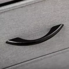 HOMCOM Fabric Chest of Drawers, Industrial Bedroom Dresser with 8 Fabric Drawers, Steel Frame and Wooden Top for Nursery, Living Room, Hallway, Grey - 9