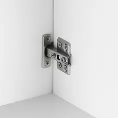 kleankin Bathroom Mirror Cabinet Under Sink Storage Cabinet Basin Cupboard with 2 Doors and Gold Steel Legs - 9