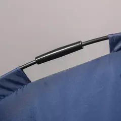 PawHut Raised Dog Bed Waterproof Elevated Pet Cot with Breathable Mesh UV Protection Canopy Blue, for Medium Dogs, 76 x 61 x 73cm - 9