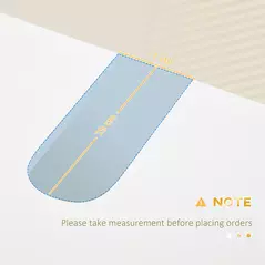 kleankin Bathroom Mirror Cabinet Under Sink Storage Cabinet Basin Cupboard with 2 Doors and Gold Steel Legs - 6