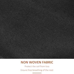 Outsunny Four-Tier Basket Wooden Plant Stand - Orange - 6