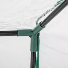 Outsunny Mini Greenhouse Portable Flower Planter Vegetable Grow House for Garden with Zipped Windows, 120 x 60 x 60 cm, Clear - 8