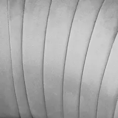 HOMCOM Velvet Accent Chair Occasional Tub Seat Padding Curved Back with Ottoman Wood Frame Legs Home Furniture Light Grey - 8