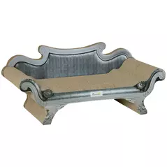 PawHut Cat Scratching Board Cardboard Cat Scratchers Lounger, 60 x 29 x 26.5cm - 1