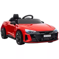 HOMCOM Audi Licensed 12V Kids Electric Ride-On, with Remote Control, Suspension System, Lights, Music, Motor - Red - 1