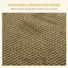 PawHut Cat Scratching Board Cardboard Cat Scratchers Lounger, 60 x 29 x 26.5cm - 5