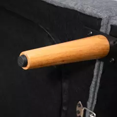 HOMCOM 3 Seater Sofa Bed, Convertible Linen Fabric Sofa Couch, Click Clack Sofabed with Adjustable Split Backrest for Living Room, Bedroom, Guest Room, Grey - 9