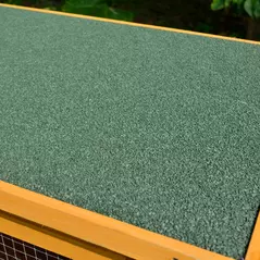 PawHut Rabbit Hutch Outdoor Guinea Pig Hutch House Small Animal Bunny Cage w/ Openable Roof, 115 x 44 x 65 cm - 9