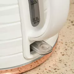 HOMCOM Kettle and Toaster Sets, 3000W 1.7L Rapid Boil Kettle & 4 Slice Toaster with 7 Browning Controls, Defrost, Reheat and Crumb Tray, UK Otter thermostat, Cream White - 9