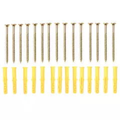 PawHut 4 Piece Cat Shelf with Scratching Post, Wall-Mounted Cat Tree for Indoor Cat - Beige - 8