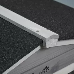 PawHut Wooden Rabbit Hutch, Guinea Pig Cage, with Wheels, Run, Slide-Out Tray, Ramp - 9