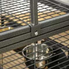 PawHut Parrot Cage, Travel Carry Pet Bird Cage, with Metal Handle - 8