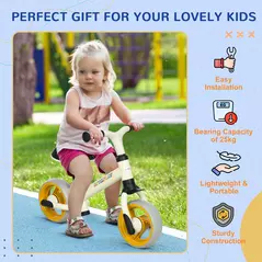 AIYAPLAY 8" Balance Bike, Lightweight Training Bike for Children, with Adjustable Seat, EVA Wheels, Easy installation - Orange - 6
