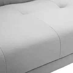 HOMCOM Fabric Click Clack Sofa Bed with 2 Cup Holders, Convertible Futon Settee, Futon Recliner Lounge for Living Room, Spare Room, Bedroom, Grey - 8