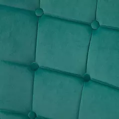 HOMCOM Modern Armchair with Footstool, Upholstered Accent Chair with Ottoman, Steel Legs, Velvet Wingback Chair for Living Room, Bedroom, Home Study, Dark Green - 7