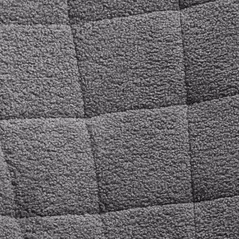 HOMCOM Berber Fleece Nursery Glider Rocker for Nursing, Wingback Rocking Chair for Living Room, Dark Grey - 7