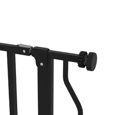 PawHut Wide Dog Safety Gate, with Door Pressure, for Doorways, Hallways, Staircases - Black - 9