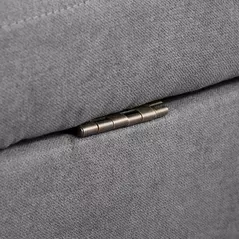 HOMCOM Modern 2 Seater Sofa with Hidden Storage, 117cm Tufted Cotton Couch with Wood Legs, Compact Loveseat for Living Room, Kitchen, Grey - 7