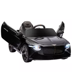 HOMCOM Bentley Bacalar Licensed 12V Kids Electric Car, with Remote Control, Black - 1