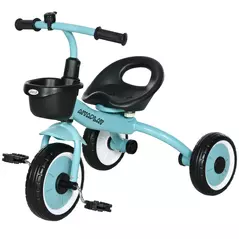 AIYAPLAY Kids Trike, Tricycle, with Adjustable Seat, Basket, Bell, for Ages 2-5 Years - Blue - 1