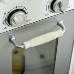 AIYAPLAY Toy Kitchen with Lights, Sounds, Apron and Chef Hat, Ice Maker, Microwave, for Ages 3-6 Years - White - 8