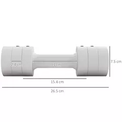 SPORTNOW Dumbbells Set, Adjustable Weights for Women Men Home Gym Workout, 2.5KG x 2 - 3