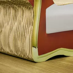 PawHut Cat Cardboard Scratcher, Lounge Sofa Bed with Catnip, 58 x 29.5 x 29cm - 9