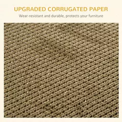 PawHut Two-In-One Cat House, Cat Scratching Board with Scratcher, Catnip, Cat Cardboard Scratcher for Indoor Cats - 5