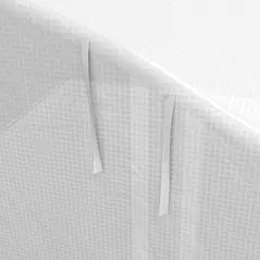 Outsunny 4 x 3(m) Walk-in Polytunnel Greenhouse, Zipped Roll Up Sidewalls, Mesh Door, 8 Mesh Windows, Tunnel Warm House Tent with PE Cover, Complimentary Plant Labels and Gloves, White - 9