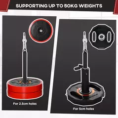 SPORTNOW Cable Machine Pulley System, Lats Pull Down System, with DIY Loading Weight Pin - 5