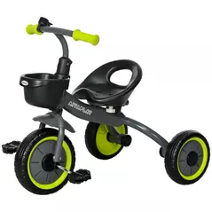 AIYAPLAY Kids Trike, Tricycle, with Adjustable Seat, Basket, Bell, for Ages 2-5 Years - Black - 1