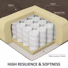 HOMCOM Electric Riser and Recliner Chair for Elderly, Power Lift Recliner Chair with Remote Control, Dark Brown - 8