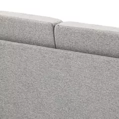 HOMCOM Compact Loveseat Sofa, Modern 2 Seater Sofa for Living Room with Wood Legs and Armrests, Light Grey - 9