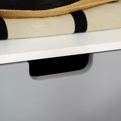 HOMCOM Wooden Bedside Table End Nightstand With Drawer Wood Lamp Desk Storage Unit Bedroom Scandinavian Nordic Style, Set of 2 - 8