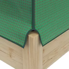 Outsunny Wooden Planter Box with PE Greenhouse Cover and Bed Liner, Raised Garden Bed for Vegetables, Flowers, Herbs - 9