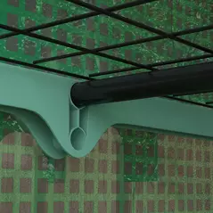 Outsunny 4 Tier Mini Greenhouse with Reinforced PE Cover, Portable Indoor Outdoor Green House with Roll-up Door and Wire Shelves, 170H x 120W x 50Dcm, Green - 8