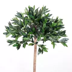 Outsunny 3ft Artificial Olive Tree Indoor Plant Greenery for Home Office Potted in An Orange Pot Set of 2 - 8