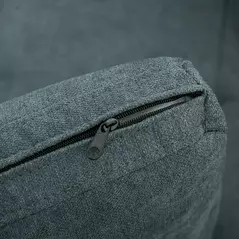 HOMCOM Loveseat Sofa Bed, Convertible Bed Settee with 2 Cushions, Side Pockets for Living Room, Charcoal Grey - 9