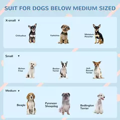 PawHut Plastic Weather-Resistant Dog House, for Indoors and Outdoors, Medium Dogs - White and Blue - 7