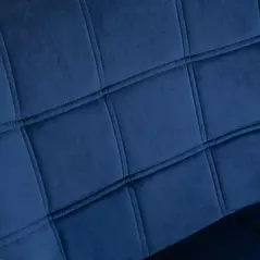 HOMCOM Armchair Accent Chair, Vanity Chair with Wide Arms, Slanted Back, Padding, Metal Frame, Wooden Legs, Home Bedroom Furniture Seating, Set of 2, Blue - 8