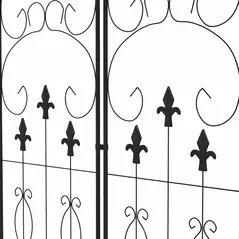 Outsunny Metal Trellis Set of 2, Garden Trellis for Climbing Plants Support Frames, Scrolls Design - 8