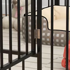 PawHut 60cm 8 Panels Heavy Duty Dog Pen, Pet Playpen for Indoors, Outdoors, Small Dogs - 9